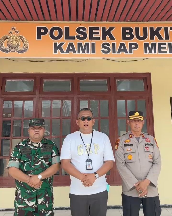 Tiga Pilar Bukit Batu Kompak Cegah Karhutla, Danramil Imbau Warga Buka Lahan Tanpa Membakar