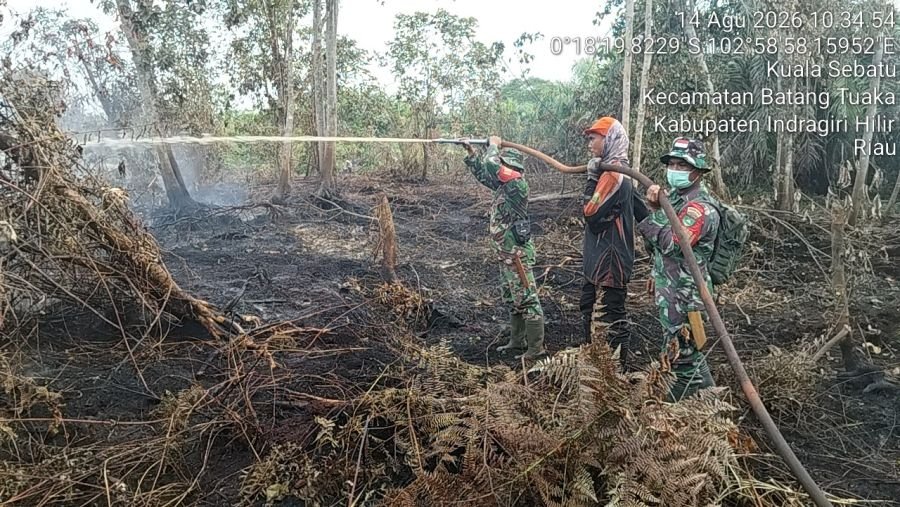 Tim Gabungan Percepat Pemadaman Karhutla di Desa Pasir Mas, 12 Hektare Lahan Terbakar