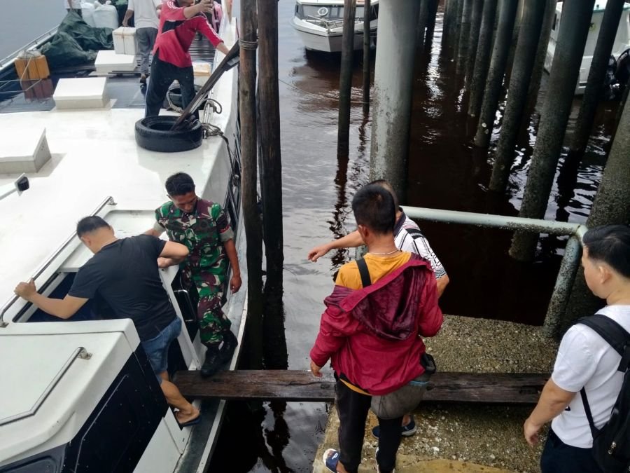 Tim Gabungan TNI dan KPLP Pantau Pelabuhan Panipahan