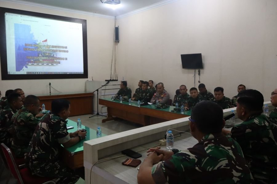 Tim Karhutla Mabes TNI dan Pasis Seskoad Dikreg LXVIII Gelar Rakor dan Sinkronisasi Penanganan Krhtl