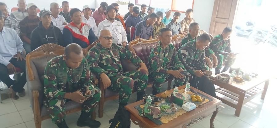 Tim Karhutla Mabes TNI Gelar Tatap Muka Bersama Camat Gaung dan Anggota Koramil 05/GAS
