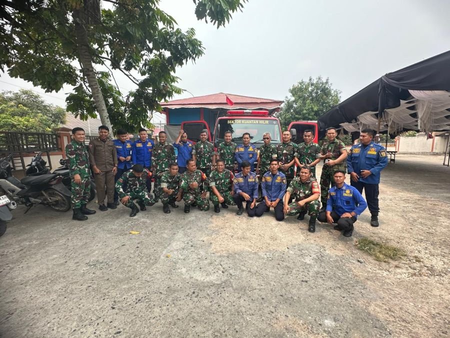 Tim Mabes TNI Cek Kesiapan Damkar Kuansing Hadapi Ancaman Karhutla