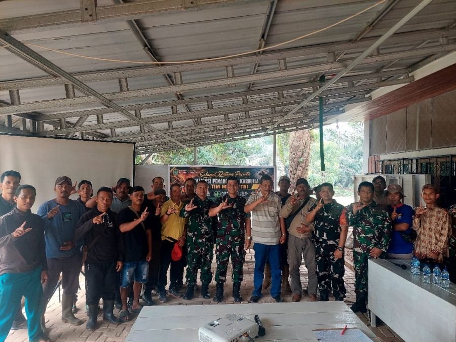 Tim Mabes TNI Perkuat Pencegahan Karhutla di PT SRPO Dumai