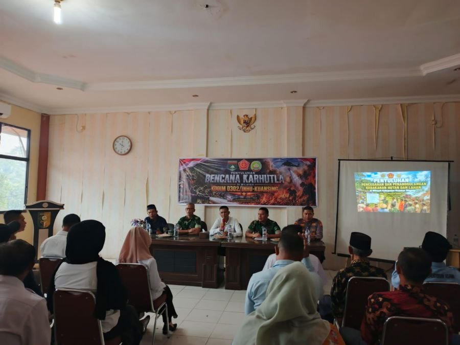 Tim Mabes TNI Perkuat Pencegahan Karhutla di Kabupaten Kuansing