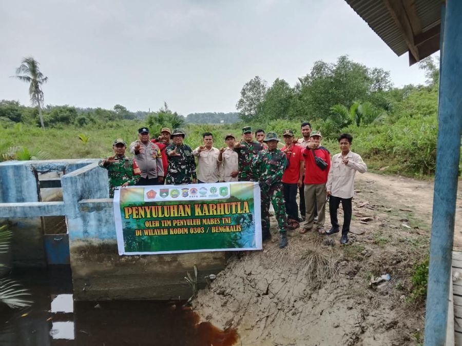 Tim Mabes TNI Tinjau Embung dan Wilayah Terdampak Karhutla, Pastikan Kesiapan Hadapi Karhutla