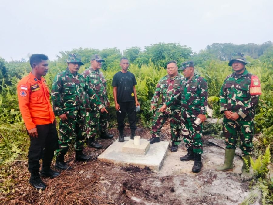 Tim Mabes TNI Tinjau Sumur Bor Karhutla, Karya Kodim 0303/Bengkalis Jadi Andalan Hadapi Ancaman Api
