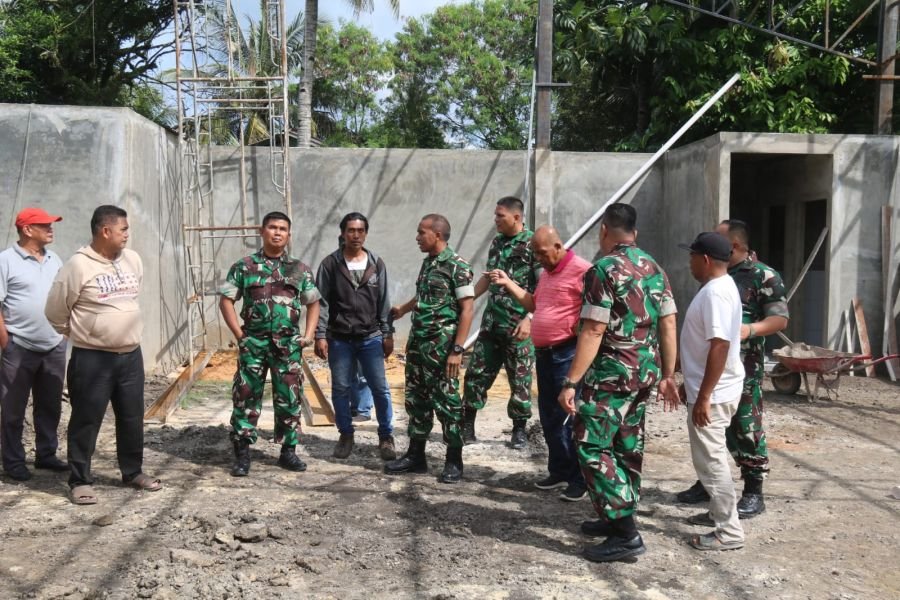 Tim Pengawasan Itdam Kodam XIX/Tuanku Tambusai Cek Langsung Progres Pembangunan KDKMP