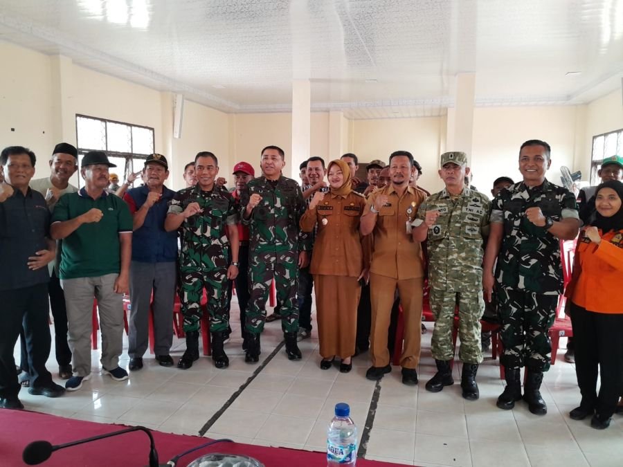 Tim Penyuluh Karhutla Mabes TNI Audiensi di Kelurahan Air Jamban, Perkuat Sinergi Cegah Karhutla
