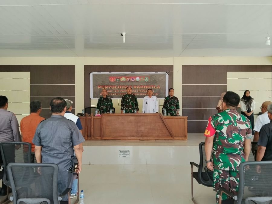 Tim Penyuluh Karhutla Mabes TNI Sambangi Tasik Serai Barat, Edukasi Warga Cegah Kebakaran