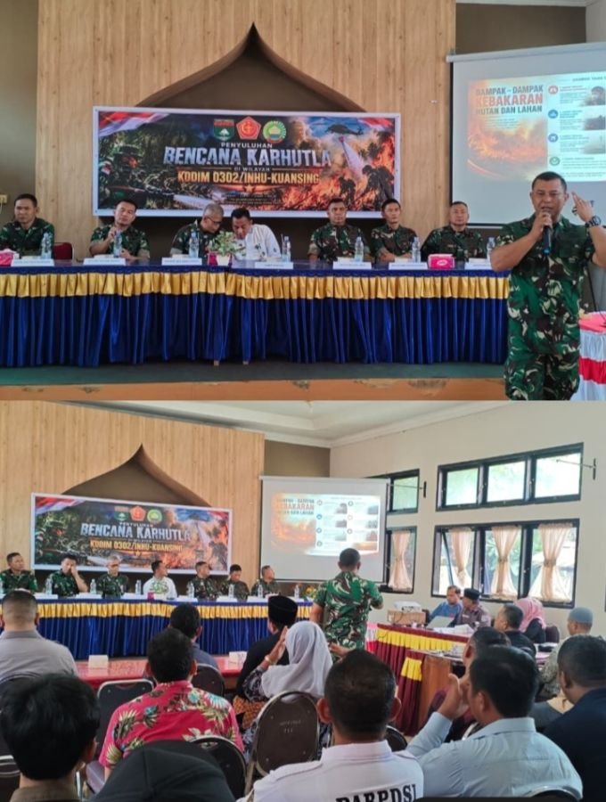 Tim Penyuluh Mabes TNI Ajak Masyarakat Singingi Perkuat Sinergi Cegah Karhutla