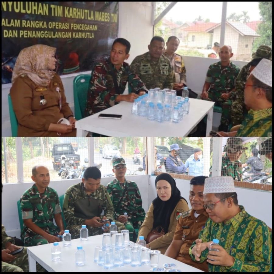 Tim Penyuluh Mabes TNI Gelar Penyuluhan Karhutla di Bukit Raya