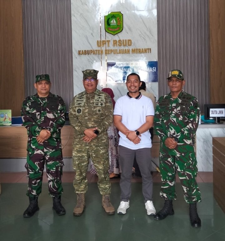 Tim Penyuluhan Karhutla Mabes TNI Bertamu ke RSUD Kep.Meranti, Bahas Cegah Penyakit Akibat asap