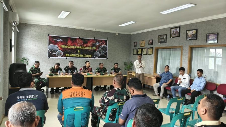 Tim Penyuluhan Karhutla Mabes TNI Tinjau Sarpras dan Berikan Penyuluhan di PT MUL