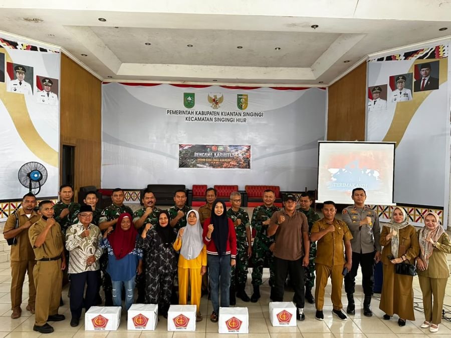 Tim Penyuluhan Mabes TNI Berikan Edukasi Pencegahan Karhutla di Kuantan Singingi