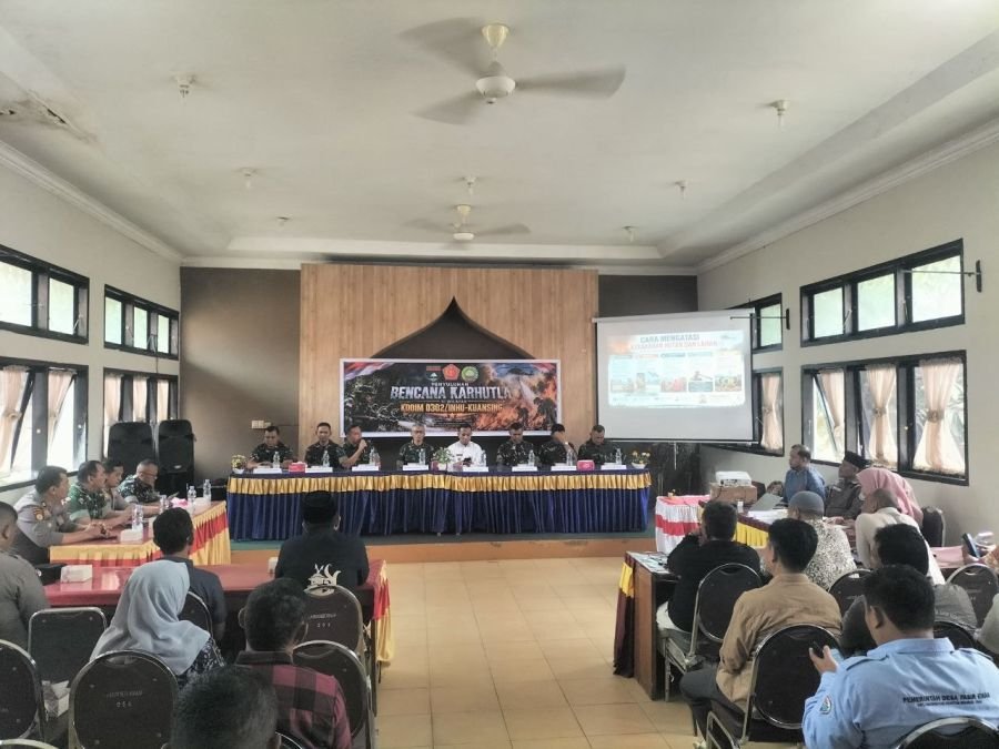 Tim Penyuluhan Mabes TNI Gencarkan Pencegahan Karhutla di Muara Lembu