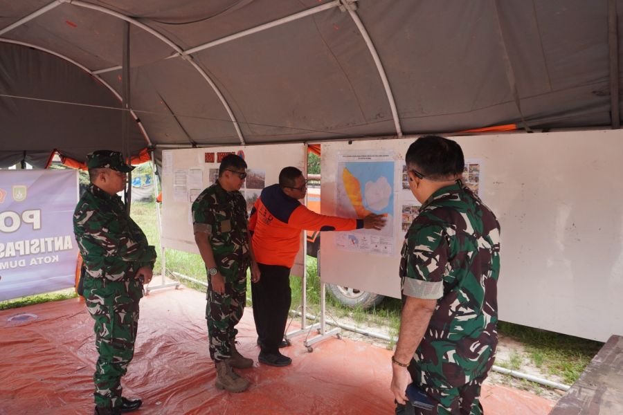 Tim Penyuluhan Mabes TNI Perkuat Koordinasi Penanganan Karhutla di Kota Dumai