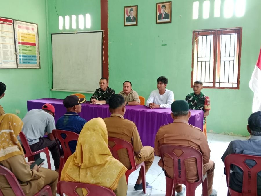 Tim Sosialisasi karlahut berikan penuluhan Desa mayang sari Merbau