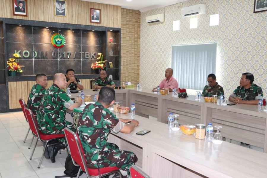 Tim Wasev TNI Evaluasi Program PKBN di Wilayah Kodim 0317/TBK