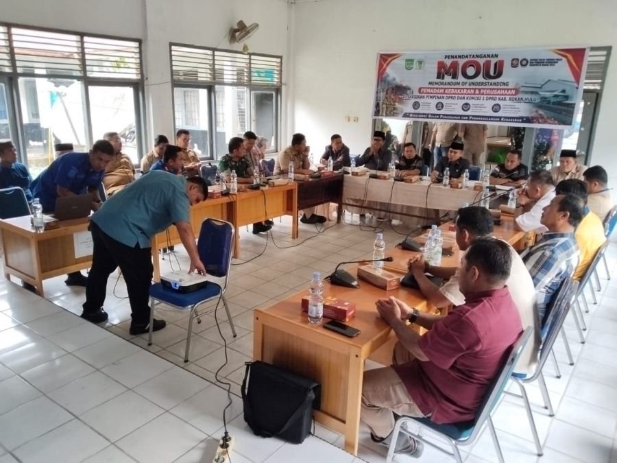 Tindak Lanjut RDP DPRD, Koramil 08/TDN Tinjau Ulang MoU Penanggulangan Kebakaran di Rokan Hulu