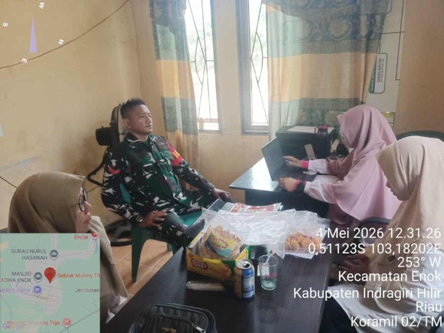 Tingkatkan Disiplin Aparatur, Babinsa Koptu Muhammad Adrian koramil 02/TM mengaSDM di Kelurahan Pant
