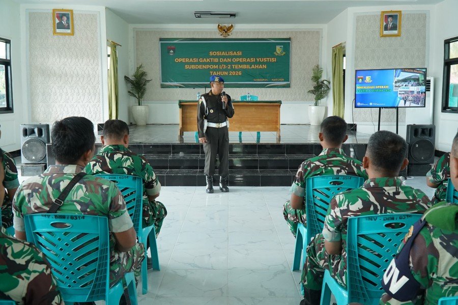 Tingkatkan Disiplin dan Kepatuhan Hukum,  Personel Kodim 0314/Inhil Ikuti Sosialisasi Ops Gaktib