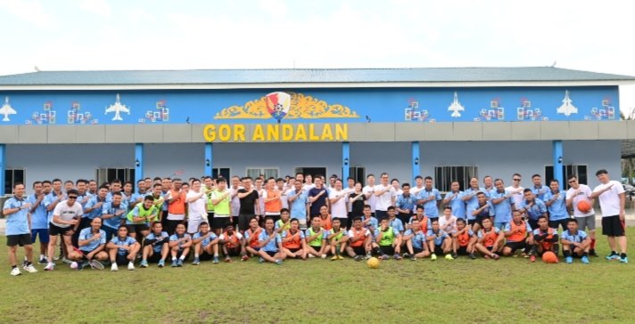 Tingkatkan Kebugaran, TNI AU dan RSAF Gelar Olahraga Bersama di Tengah Latma Elang Indopura XXIII/25