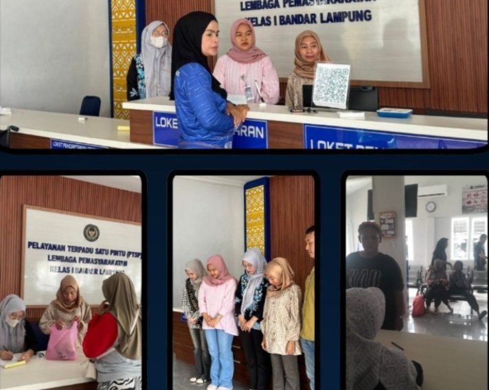 Tinjau Area PTSP, Kalapas Kelas I Bandar Lampung Pastikan Penggeledahan Barang Titipan Sesuai SOP