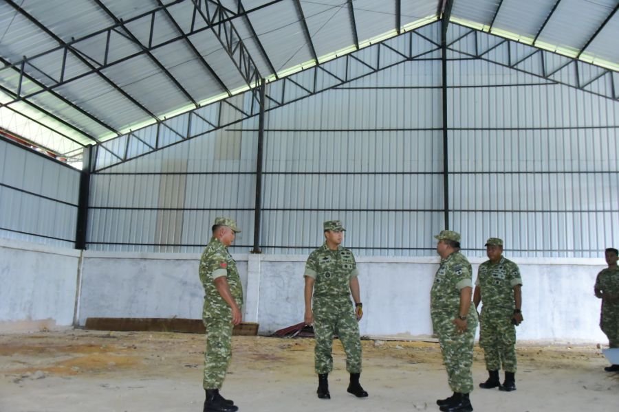 Tinjau Pembangunan KDKMP Sungai Selari, Dandim 0303/Bengkalis Pastikan Progres Berjalan Lancar