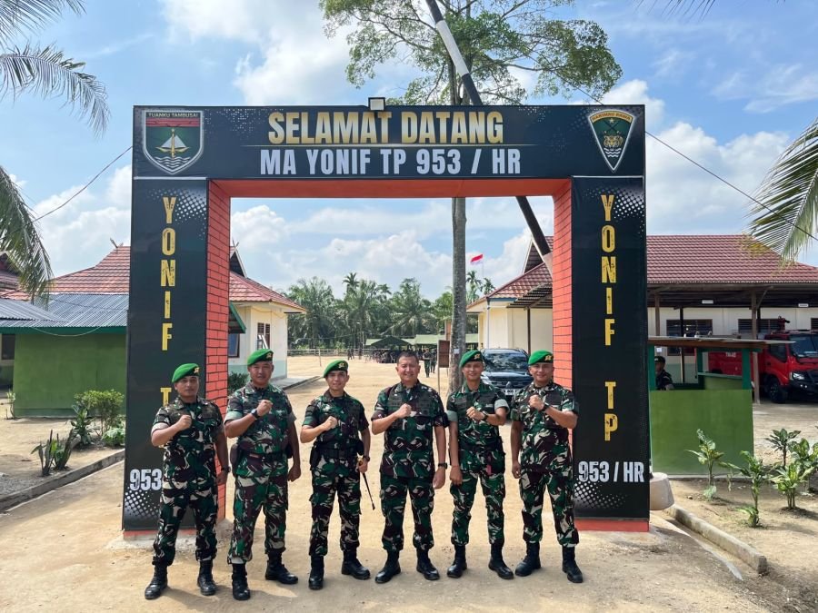 Asrendam XIX/TT Tinjau Pembangunan Yonif TP 953/HR di Inhil
