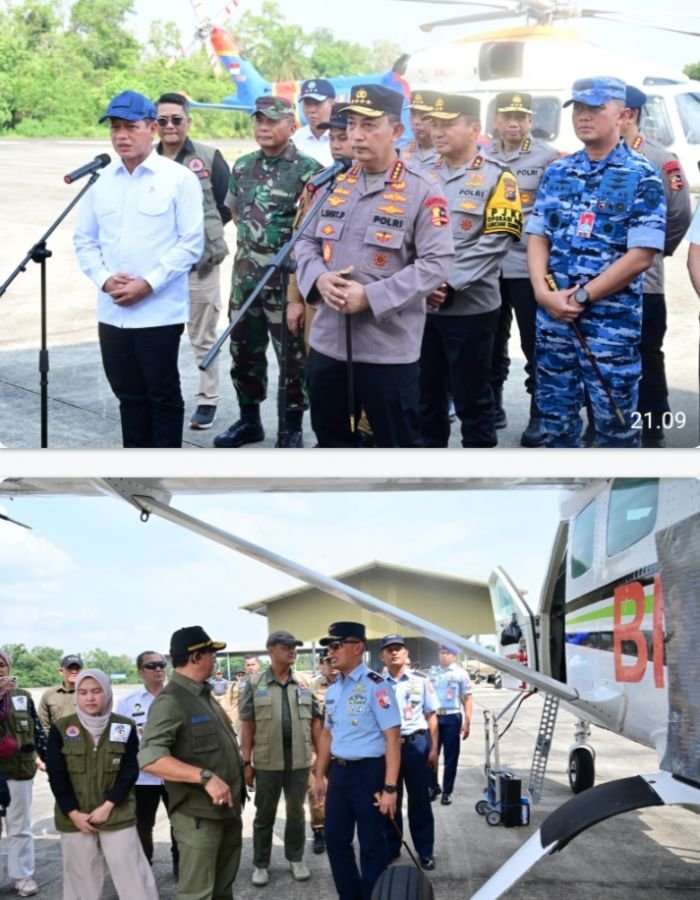 Titik Api Meningkat, Satgas Udara Lanud RSN Bergerak Cepat Selamatkan Riau Dari Asap