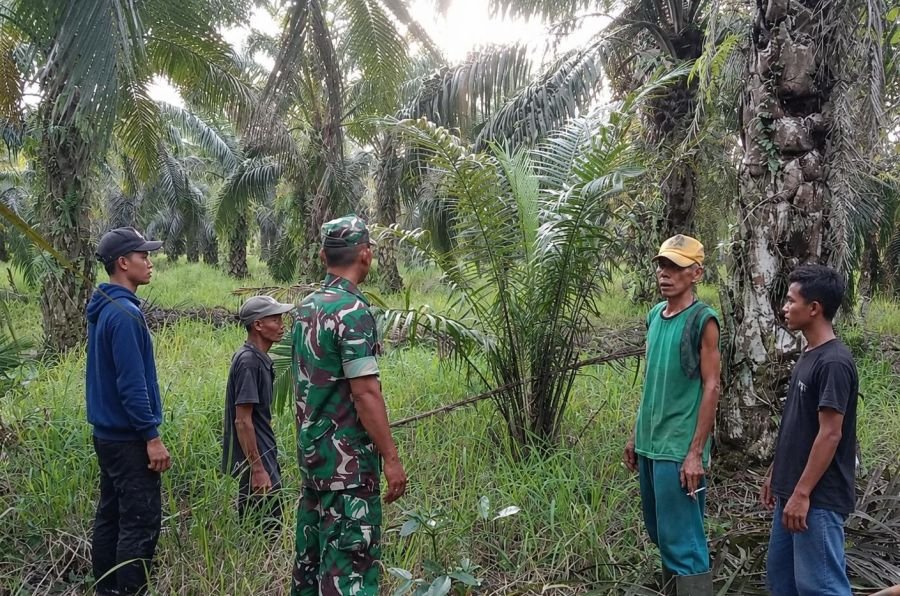 Titik Api Nihil! Sinergi Babinsa 07/Reteh dan Warga Pasenggerahan Kunci Lahan Aman