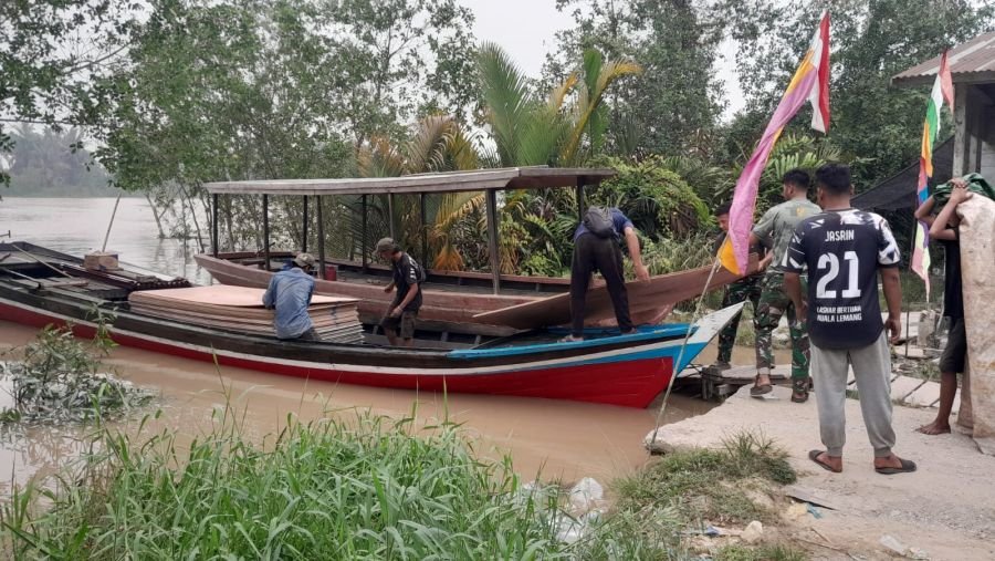 TMMD ke-130 Kodim 0314/Inhil: Satgas Bergerak Cepat Langsir Material