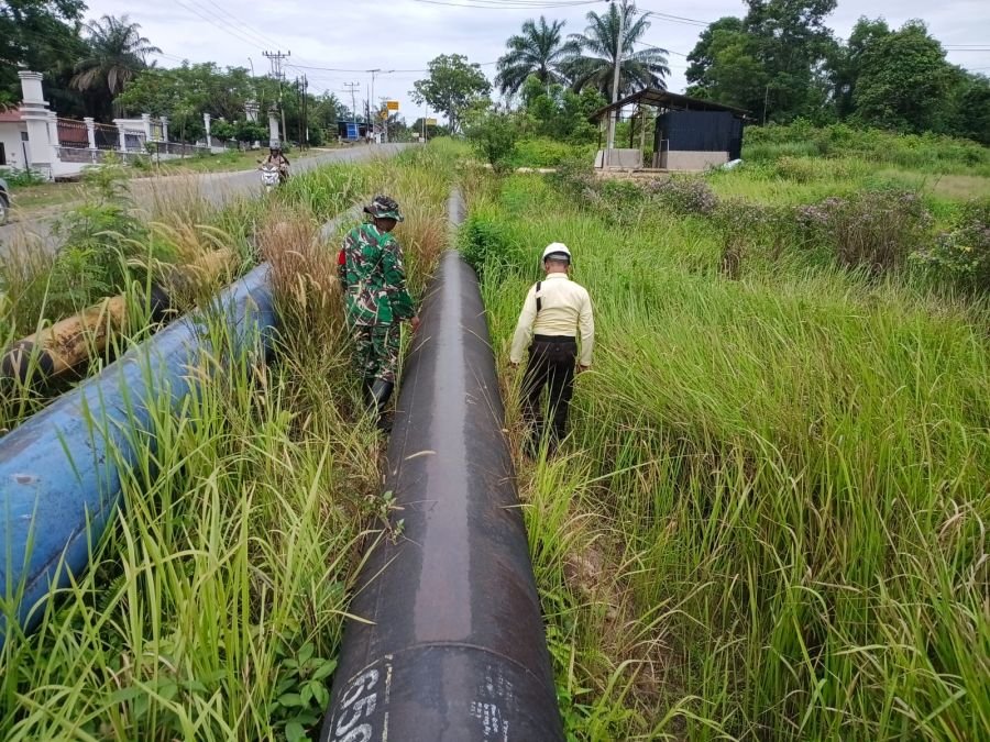 TNI AD Bersama SKK Migas dan PHR Laksanakan Patroli Pengamanan Objek Vital Nasional di Wilayah Dumai
