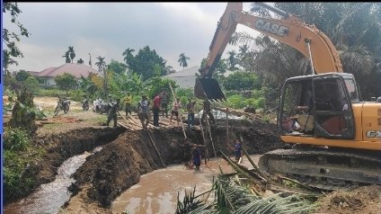 TNI AD Hadir, Pembangunan Jembatan Garuda di Pekanbaru Kian Maju