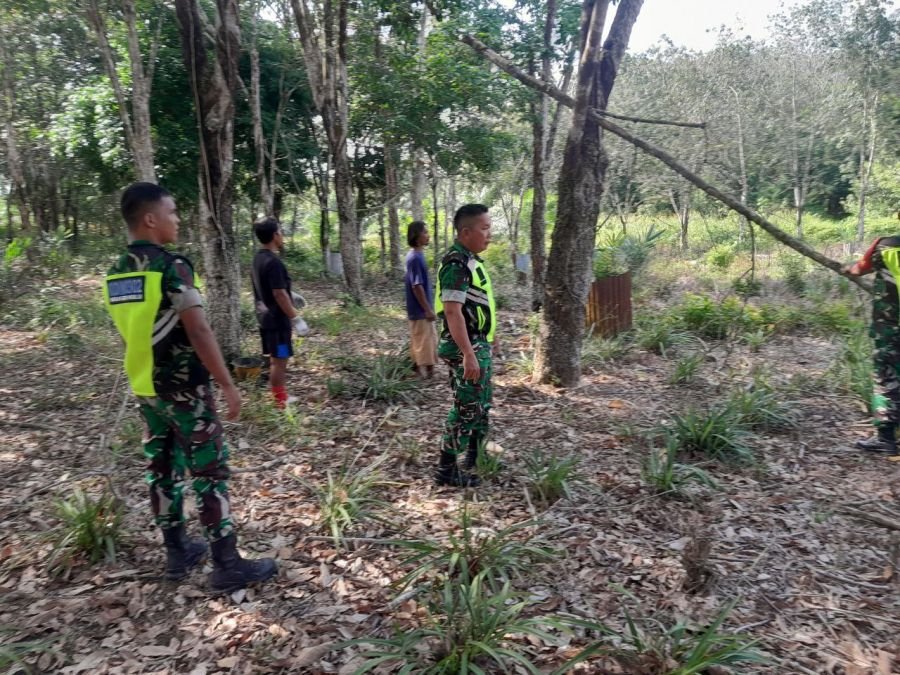 TNI Bergerak Cepat, Patroli Karhutla terus di laksanakan di Kuantan Tengah