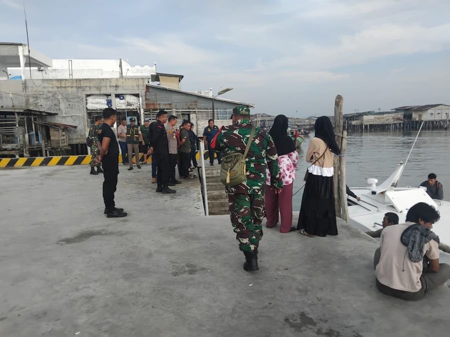 TNI dan Instansi Gabungan Jaga Ketat Pelabuhan Panipahan