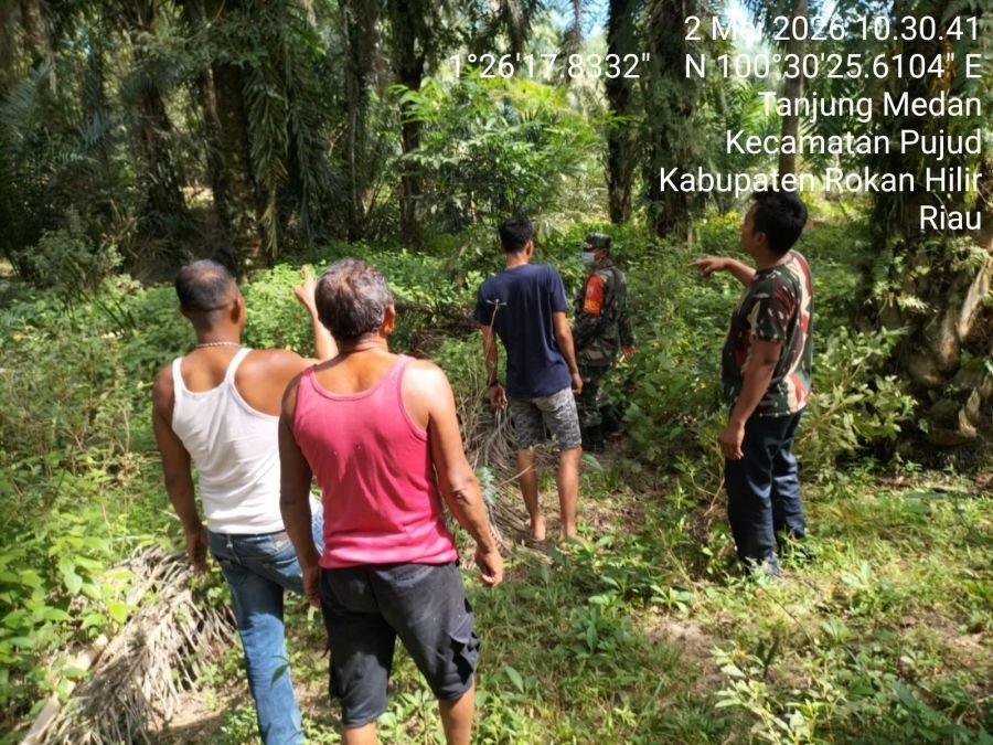 TNI dan Masyarakat Bersinergi Cegah Karhutla di Tanjung Medan