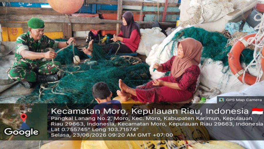 TNI Hadir di Tengah Nelayan, Perkuat Ketahanan Sosial Desa