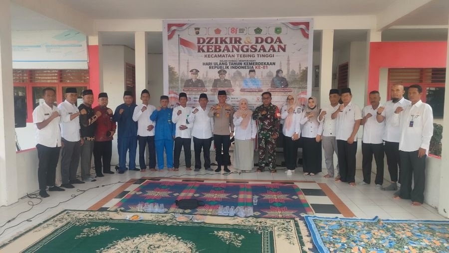 TNI Mendukung kegiatan keagamaan yang diselenggarakan oleh pemerintah Kecamatan TEBING TINGGI