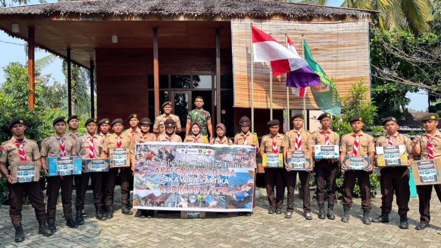 Tumbuhkan Rasa Empati Kemanusiaan, Saka Wira Kartika Kodim 0313/KPR Gelar Aksi Galang Dana Untuk Sau