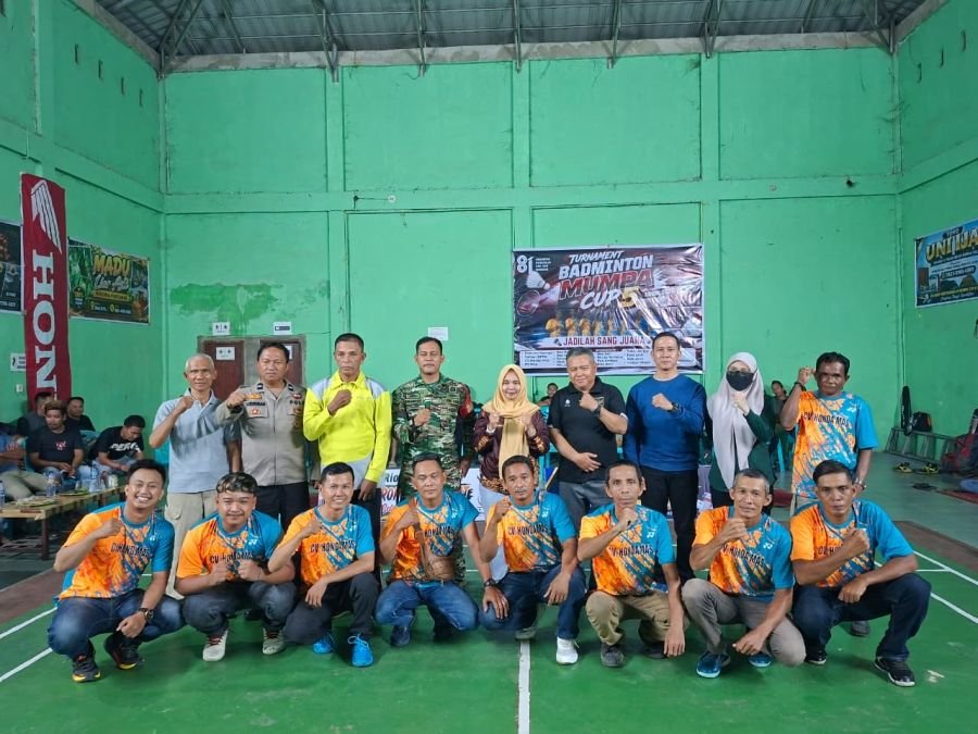Turnamen Bulu Tangkis Mumpa Dibuka, Babinsa 03/Tpl Dorong Sportivitas Pemuda