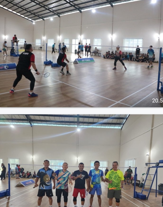 Turnamen Bulutangkis Antar Satuan Semarakkan HUT Ke-79 TNI AU di Lanud Roesmin Nurjadin