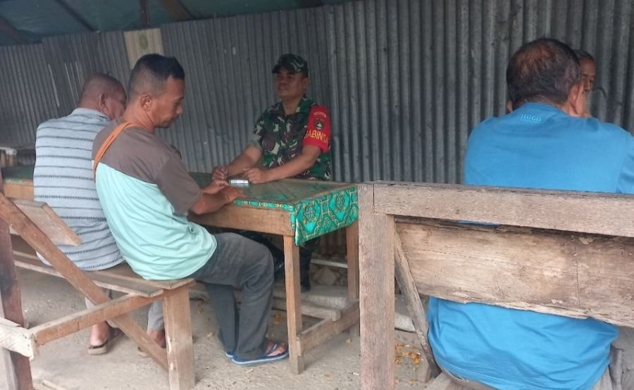 Untuk Menjalin Kedekatan Dengan Warga Binaan,, Babinsa Selalu Melaksanakan Komsos
