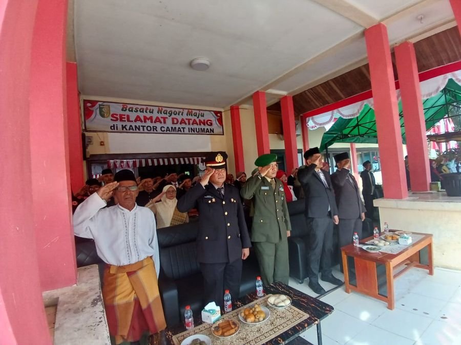 Upacara HUT Ke-81 Kemerdekaan RI di Kecamatan Inuman Berlangsung Khidmat dan Lancar