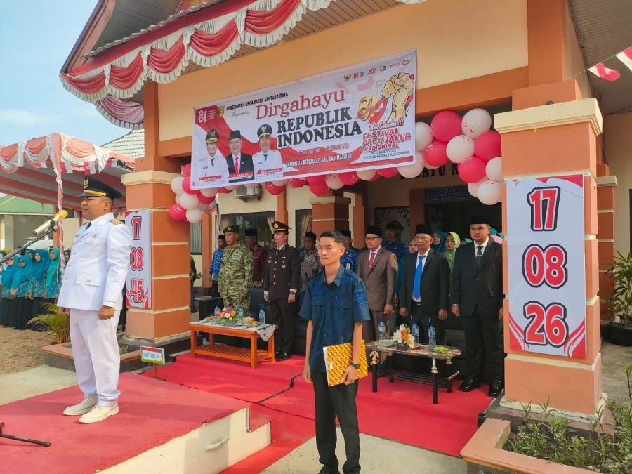 Upacara HUT ke-81 RI di Sentajo Raya Berlangsung Khidmat