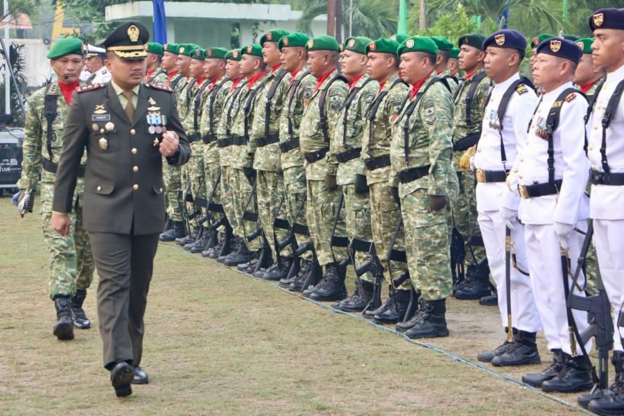 Upacara HUT ke-81 TNI di Karimun, Pesan Panglima Tegaskan Prajurit Perkuat Budaya PRIMA