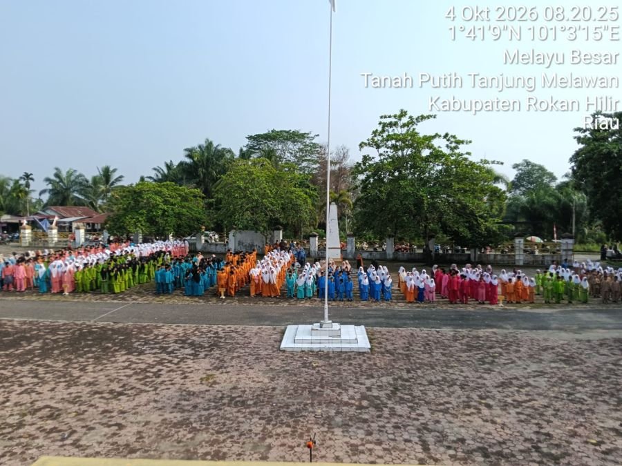 HUT Rokan Hilir ke-27, Koramil 02 Tanah Putih Hadiri Upacara