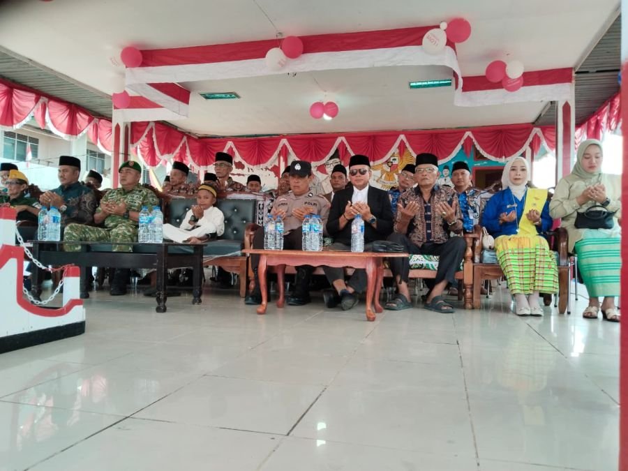 Upacara Pengibaran Bendera Merah Putih di Kecamatan Gaung Dalam Rangka HUT RI ke-81