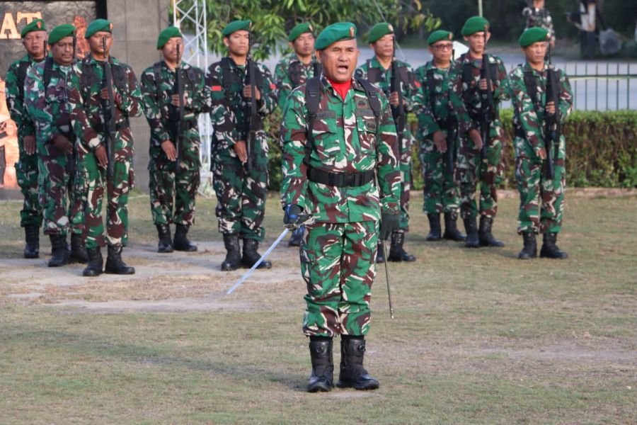 Upacara Senin Perkuat Disiplin dan Jiwa Nasionalisme Prajurit Kodim 0317/TBK