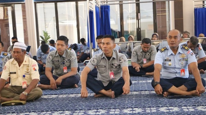 Ustadz Muhammadun Isi Kajian Dhuha di Lanud RSN, Tekankan Pentingnya Menghindari Sikap Tergesa-gesa